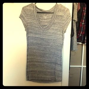 Grey Short Sleeve Top.